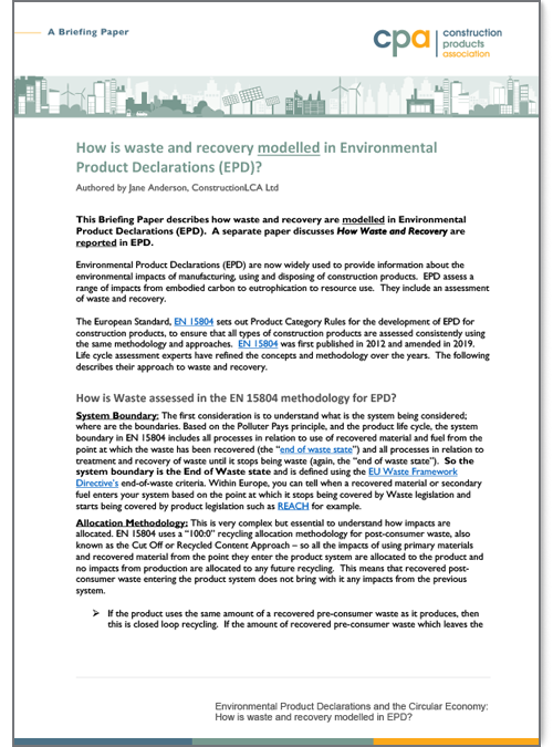 Sustainability Briefing Papers 